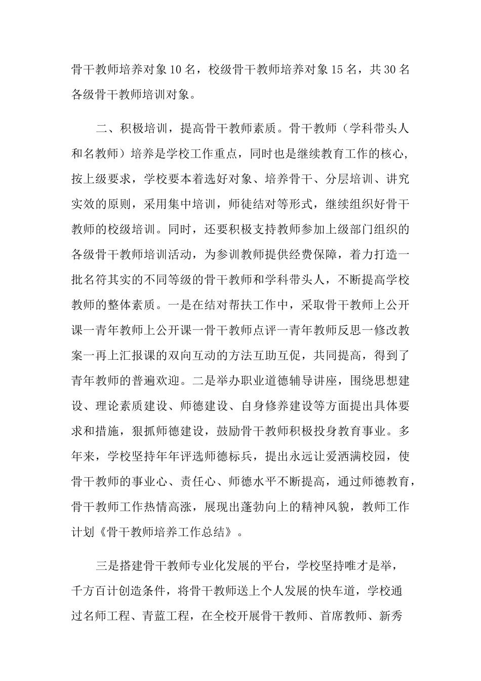 骨干教师培养工作总结13篇_第2页