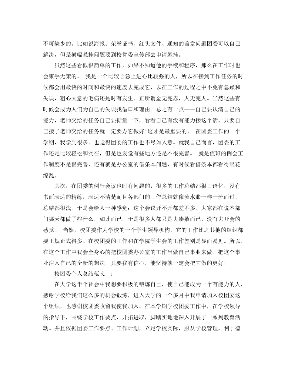 校团委个人总结范文3篇_第2页