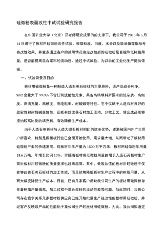 中试试验报告