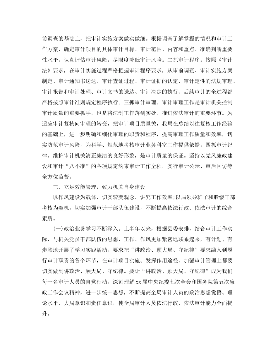 市审计局工作总结范文精选_第3页