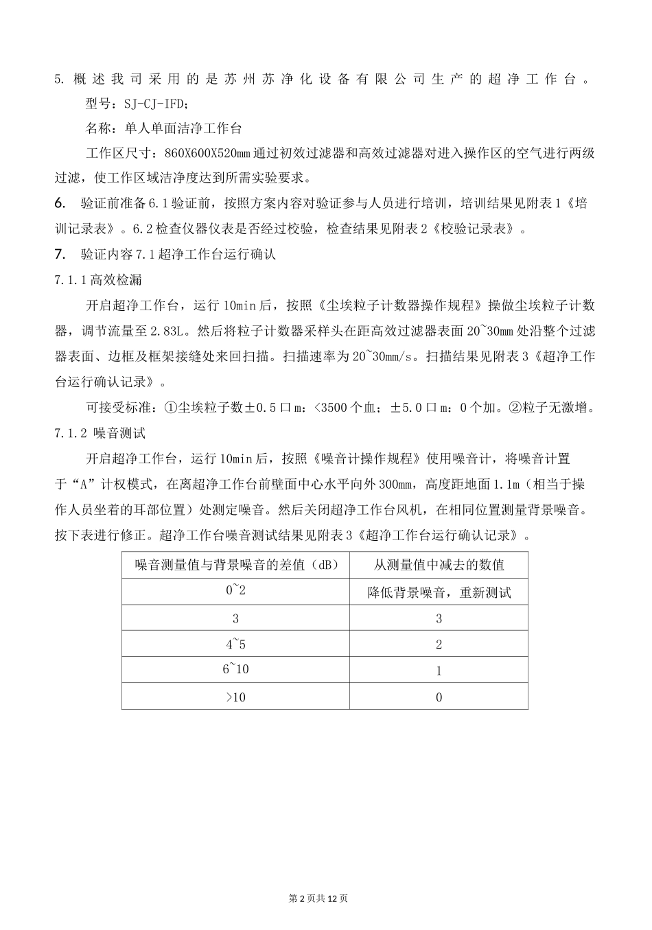 超净工作台再验证方案_第2页