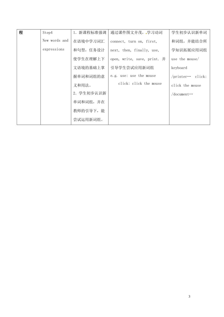 山东省冠县第一中学七年级英语上册Module7ComputersUnit1HowdoIwritemyhomeworkonthecomputer教案新版外研版_第3页