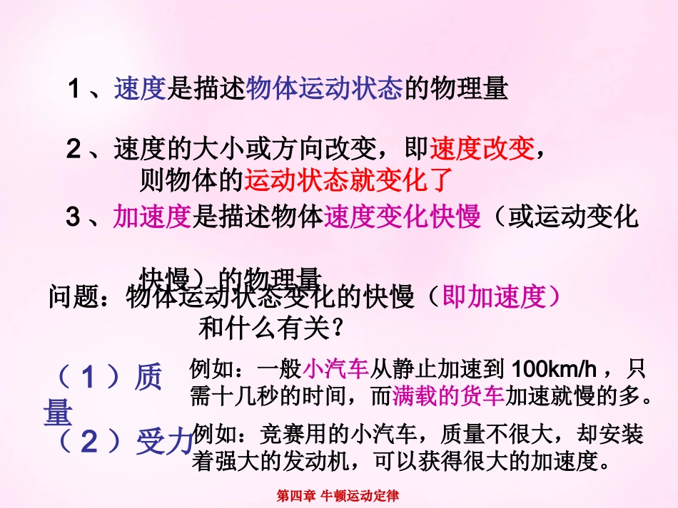 江西省永丰中学高中物理4.2实验：探究加速度与力质量的关系课件新人教版必修1_第2页