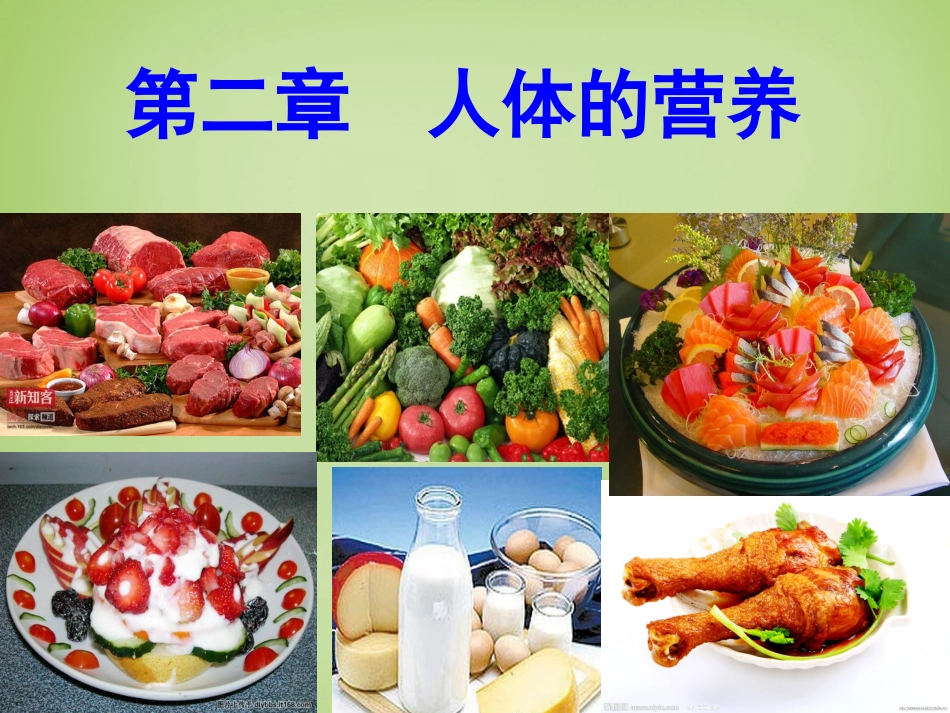 河北省安国市实验中学七年级生物下册第二章第一节食物中的营养物质课件新版新人教版_第1页