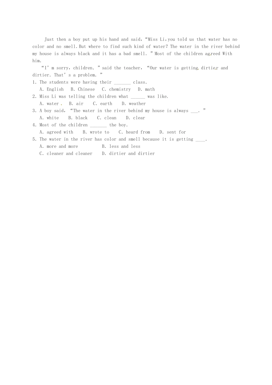 河北省沙河市二十冶综合学校高中分校高中英语unit1Friendshipwarmingupreading学案无答案新人教版必修1_第2页