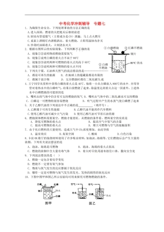 北京市和平北路学校中考化学冲刺辅导专题七无答案