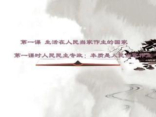 《人民民主专政：本质是人民当家作主》