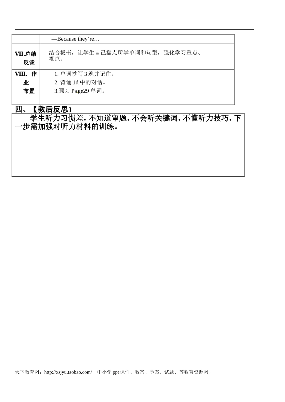 七年级英语(下)Unit5Whydoyoulikepandas第3课时_第3页