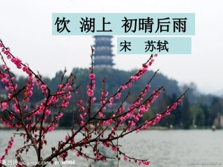 _《饮湖上初晴后雨》