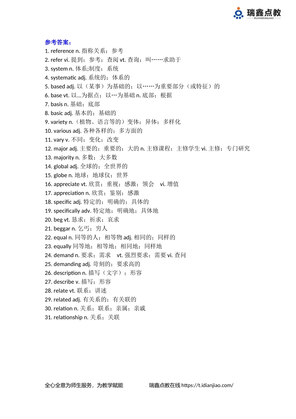 【单词默写卡片】新人教版必修一Unit5_第2页