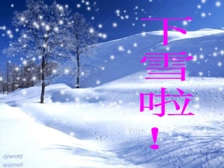 雪地里的小画家