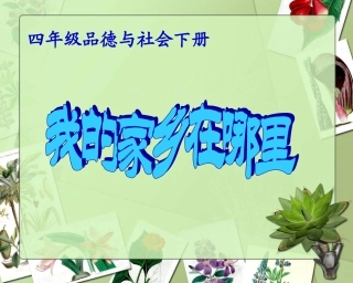 四年级品德下册《我的家乡在哪里》人教版课件2