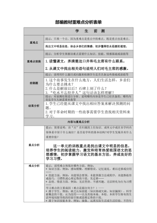部编教材重难点分析-(1)
