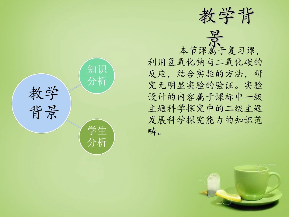 北京市和平北路学校中考化学无明显实验现象的探究复习课件_第3页