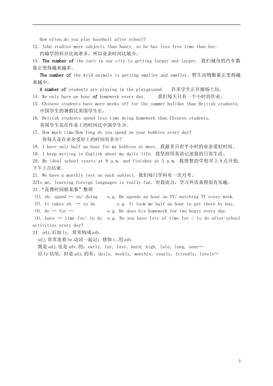 江苏省苏州市高新区第三中学校九年级英语上册Unit2Colour知识点总结新版牛津版_第3页