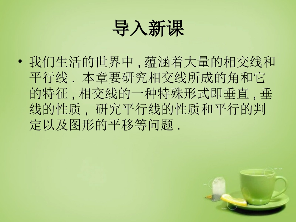2015秋七年级数学上册5.1.1对顶角和垂线课件新版华东师大版_第2页