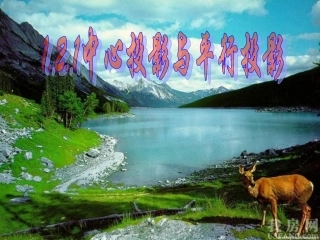 中心投影与平行投影