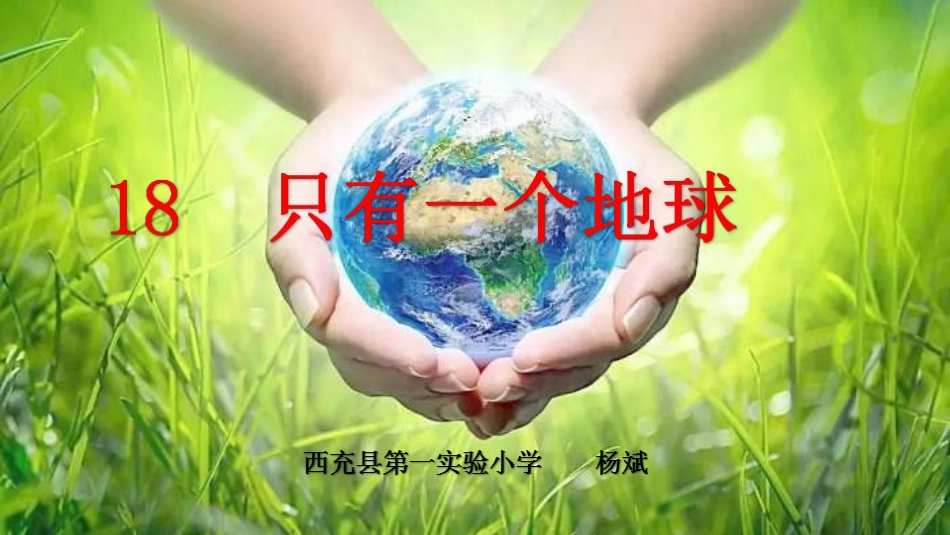 《只有一个地球》课件_第2页