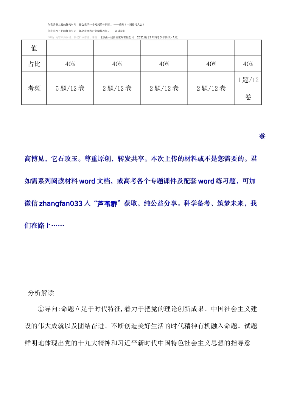 高考作文：5年全国卷作文真题+范文(202006X)_第3页