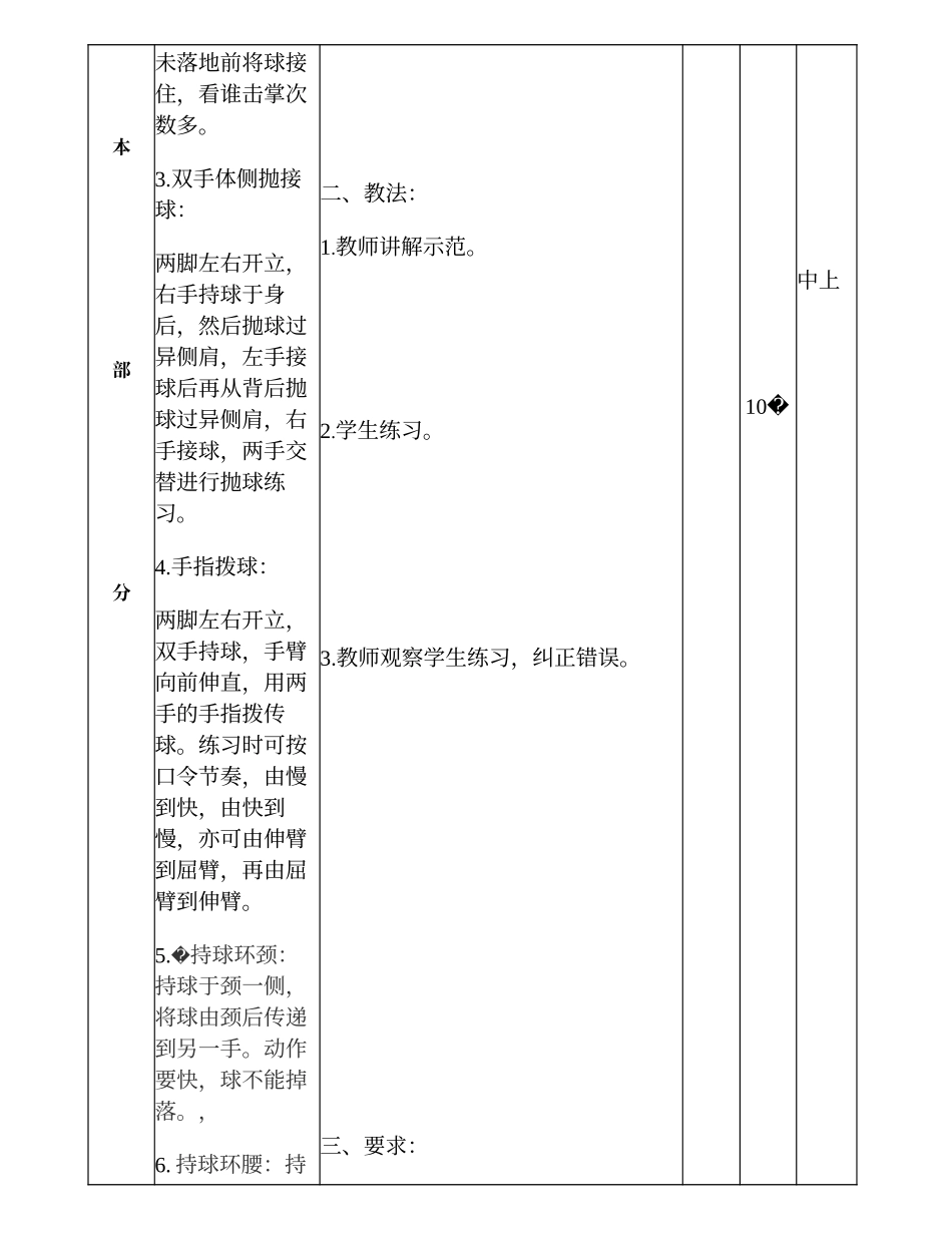 《篮球——熟悉球性》教学设计_朱友福_第3页