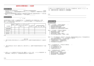 2015高中物理1.5速度变化快慢的描述_加速度训练新人教版必修1