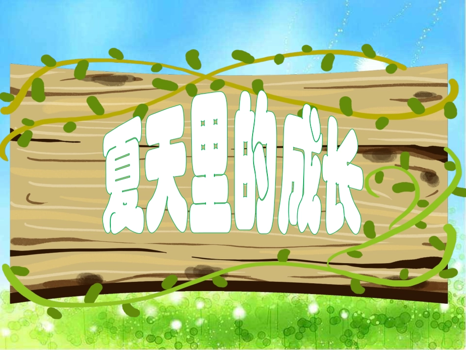 《夏天里的成长》课件_第2页