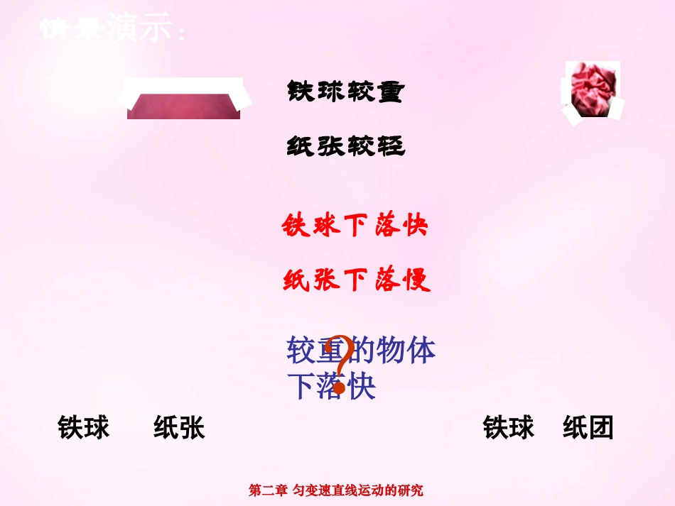 江西省永丰中学高中物理2.5自由落体运动课件新人教版必修1_第2页