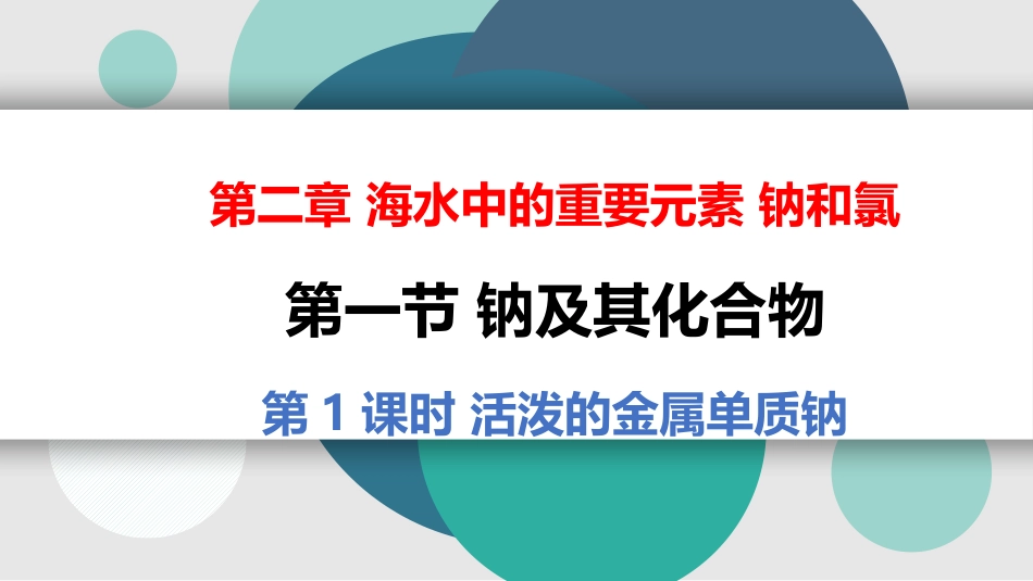 活泼的金属单质钠_第1页