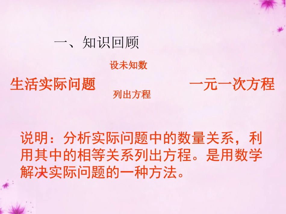 重庆市万州区塘坊初级中学七年级数学下册6.3.2实际问题与一元一次方程课件新版华东师大版_第2页