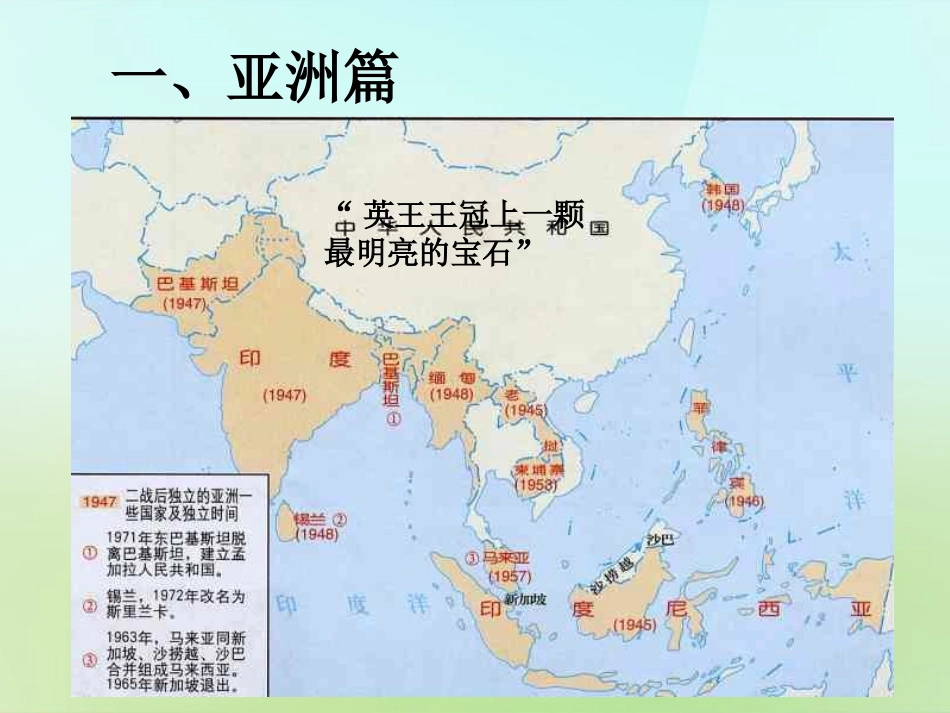 九年级历史下册第四单元第3课亚非拉国家的独立与振兴课件中图版_第1页