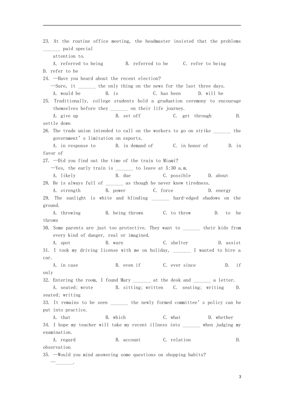 广西钦州市钦南区2015_2016学年高二英语上学期期中试题_第3页