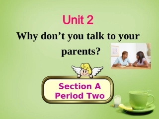 山东省淄博市周村区萌水中学八年级英语上册Unit2Whydon'tyoutalktoourparentsSectionA2课件新版鲁教版五四制