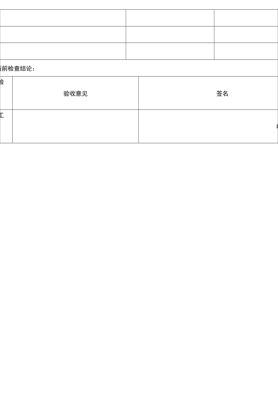 直埋电缆隐蔽前检查(签证)记录_第2页