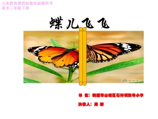 湘教版美术一下《蝶儿飞飞》PPT课件