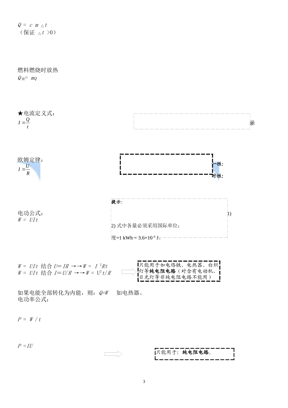 人教版_初中物理_公式大全_第3页