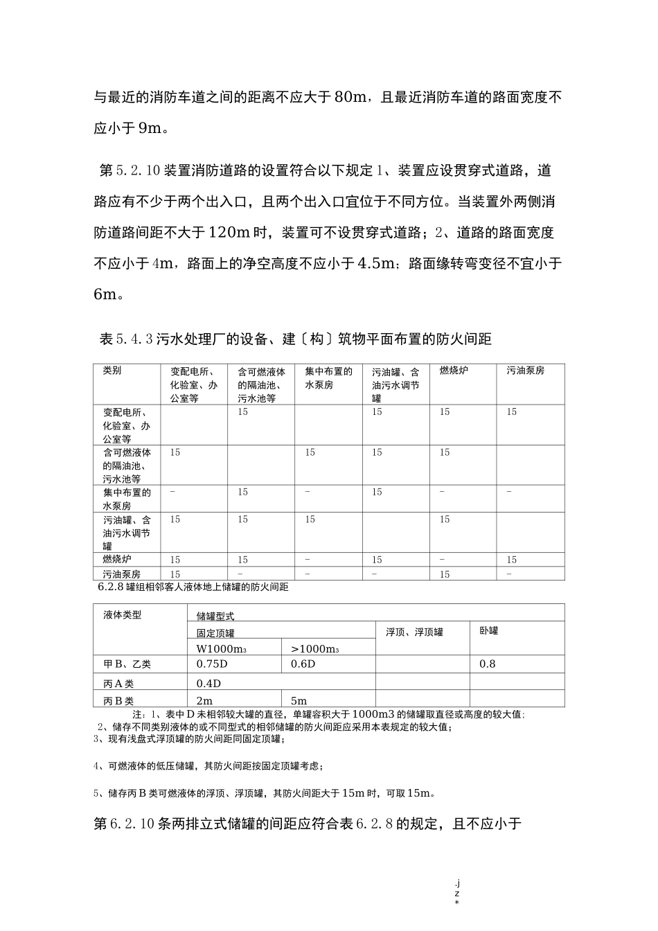 石油化工行业安全距离汇总_第3页
