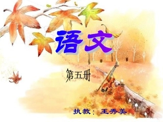 秋天的雨教学课件(好)