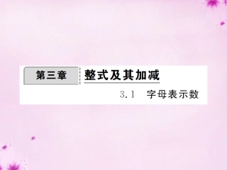 2015_2016七年级数学上册3.1字母表示数课件2新版北师大版
