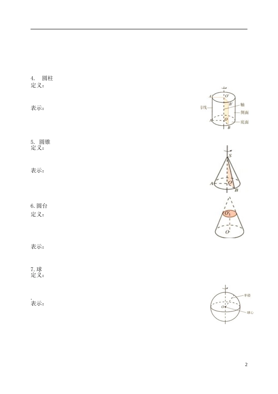 2015高中数学1.1.1柱锥台球的结构特征学案新人教A版必修2_第2页