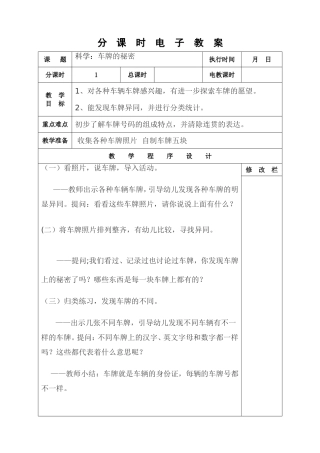 科学：车牌的秘密