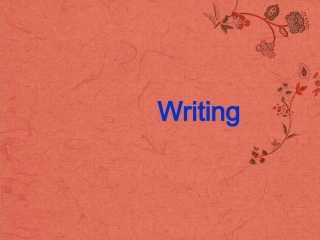 山西省吕梁市石楼县石楼中学高中英语 Module 6Writing 参考课件 外研版必修1 