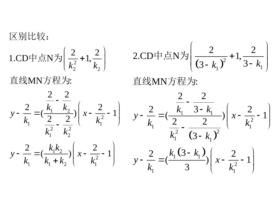 圆锥曲线大题之定点问题_第3页