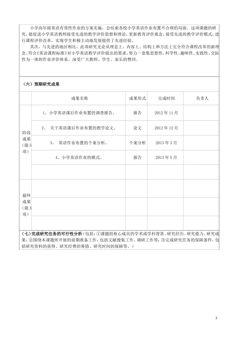 英语课题申报评审书_第3页