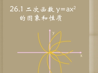 山东省日照市东港实验学校九年级数学下册 二次函数y=ax2的图像及性质课件 新人教版
