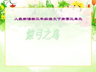 语文三年级下人教新课标10《惊弓之鸟》课件1