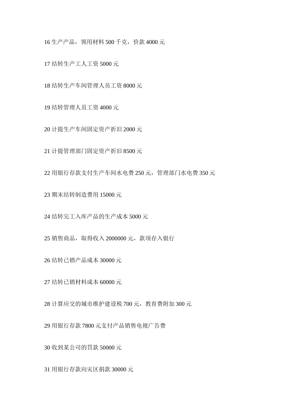 会计分录汇编_第2页