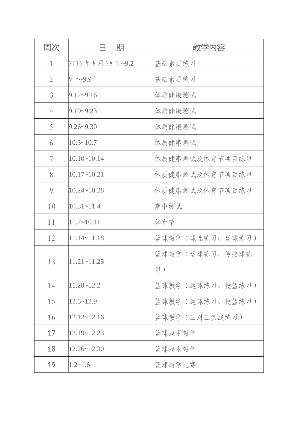 2016秋季学期教学工作计划_第3页