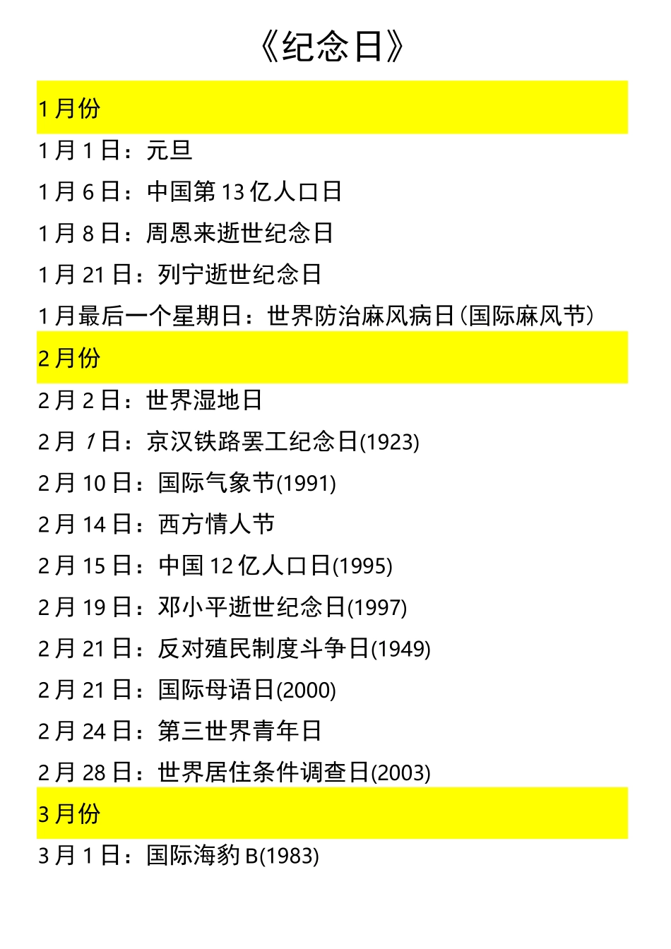 纪念日(节日)_第1页