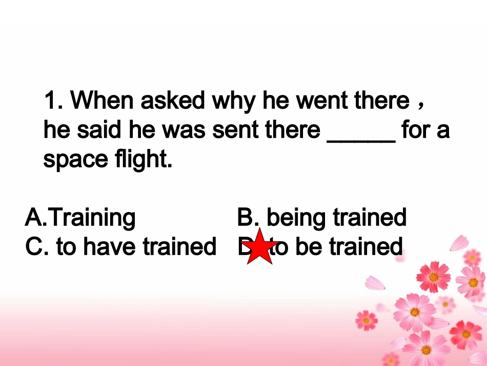 非谓语动词解题八大原则课件_第2页