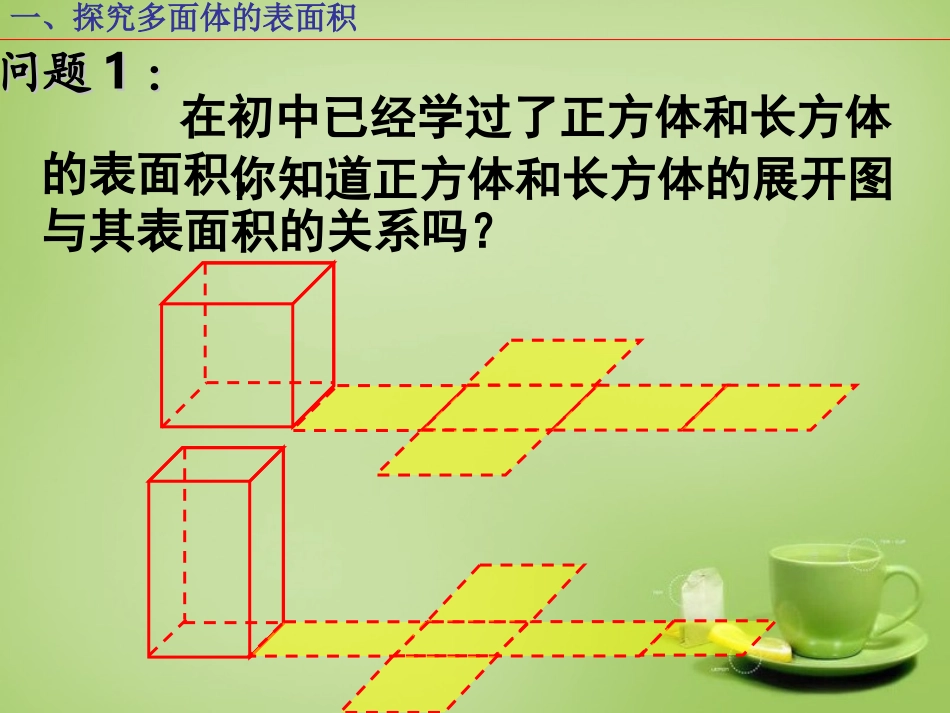 2015高中数学1.3.1柱体锥体台体的表面积与体积课件1新人教A版必修2_第3页
